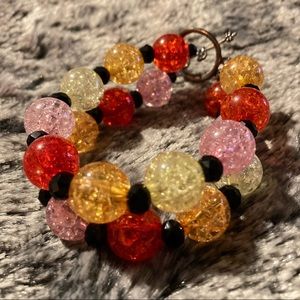 2 strand mixed Baltic Amber Bracelet w/ Pink Amber